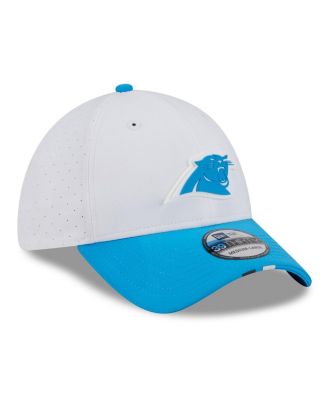 Men's White/Blue Carolina Panthers 2025 NFL Training Camp 39THIRTY Flex Hat