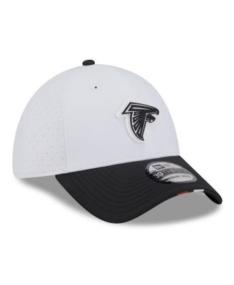Men's White/Black Atlanta Falcons 2025 NFL Training Camp 39THIRTY Flex Hat