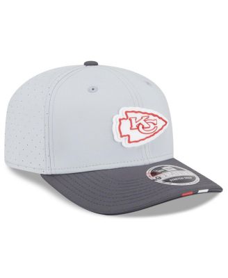 Men's Gray/Graphite Kansas City Chiefs 2025 NFL Training Camp 9SEVENTY Adjustable Hat