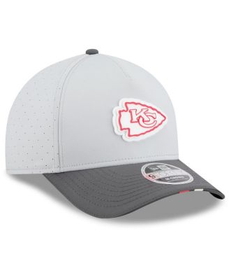 Men's Gray/Graphite Kansas City Chiefs 2025 NFL Training Camp A-Frame 9FORTY Adjustable Hat