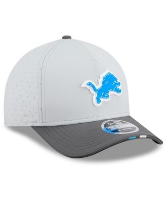Men's Gray/Graphite Detroit Lions 2025 NFL Training Camp A-Frame 9FORTY Adjustable Hat