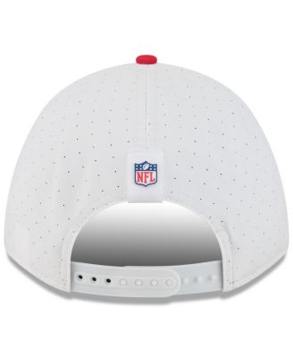 Big Boys and Girls White/Red Kansas City Chiefs 2025 NFL Training Camp A-Frame 9FORTY Adjustable Hat