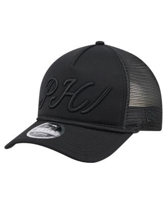 New Era - Men's Black Philadelphia Phillies City Initial 9FORTY A-Frame M-Crown Adjustable Trucker Hat