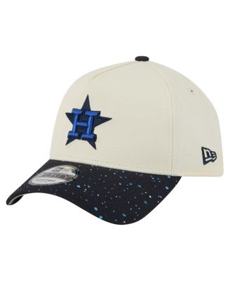 New Era - Men's Cream Houston Astros Speckle A-Frame 9FORTY Adjustable Hat