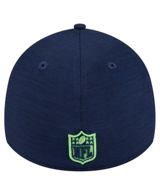 Men's College Navy Seattle Seahawks Stripes 39THIRTY Flex Hat