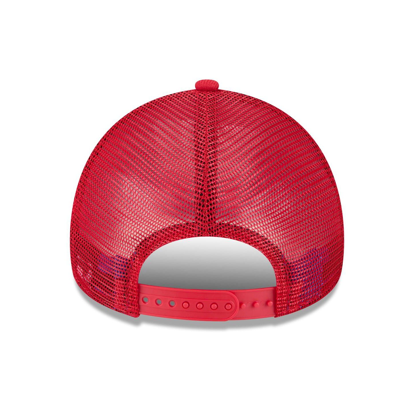 Мужская кепка New Era Red Philadelphia Phillies 2025 Big League Chew A-Frame 9FORTY Adjustable Trucker Hat — фото 4
