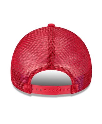 Men's Red Cincinnati Reds 2025 Big League Chew A-Frame 9FORTY Adjustable Trucker Hat