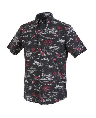 Men's Navy Houston Texans Kekai Performance Button-Down Shirt