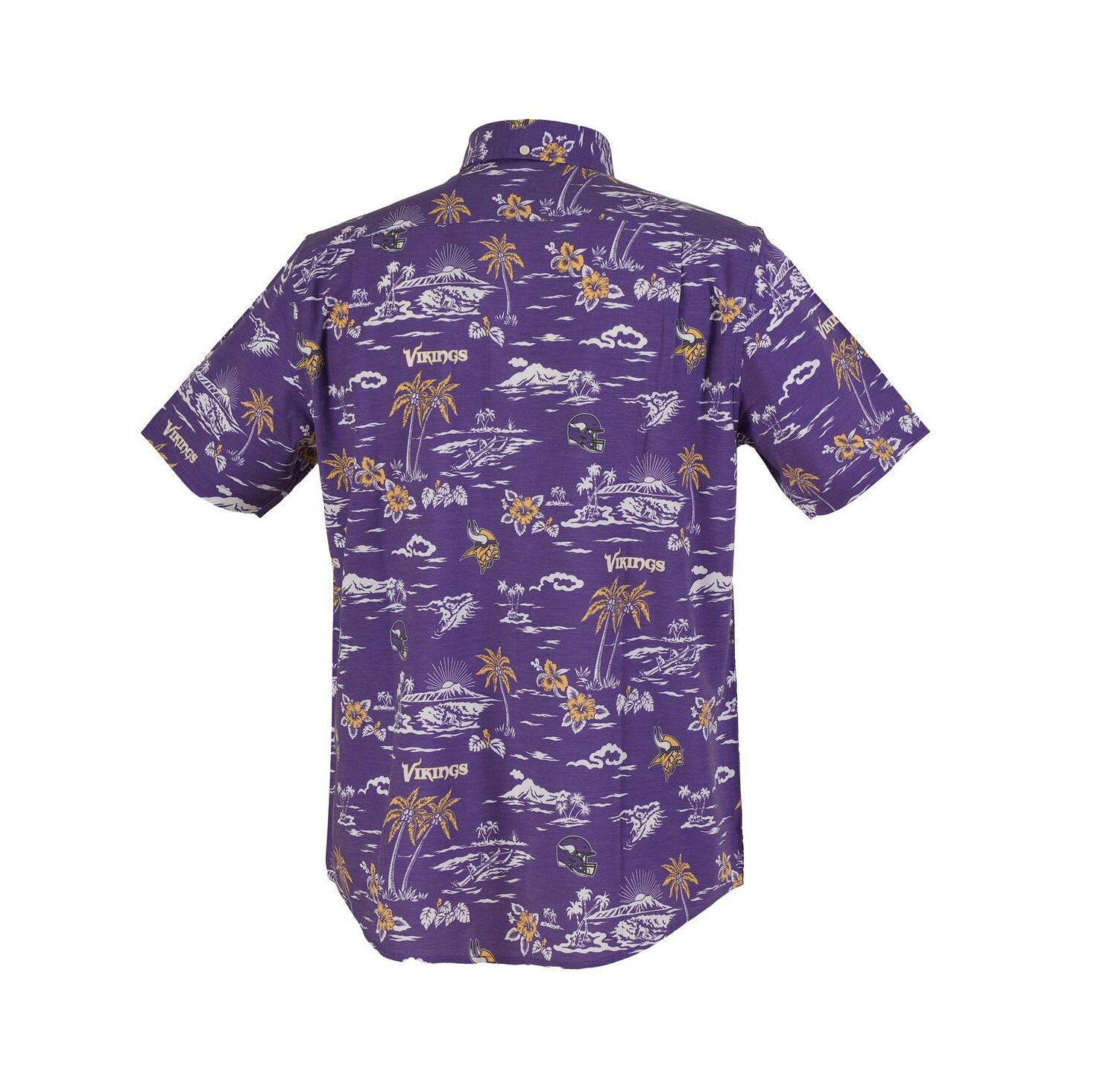 Men's Purple Minnesota Vikings Kekai Performance Button-Down Shirt