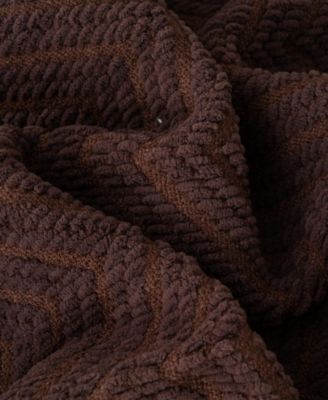 Herringbone Chenille Knit Throw, 50" x 60"