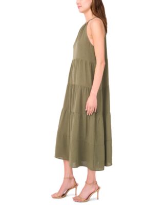 Women's Sleeveless Gauze Midi Dress