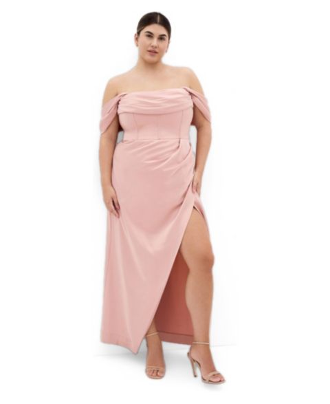 Женское платье CITY CHIC Forbidden Love Maxi, цвет: Розовый