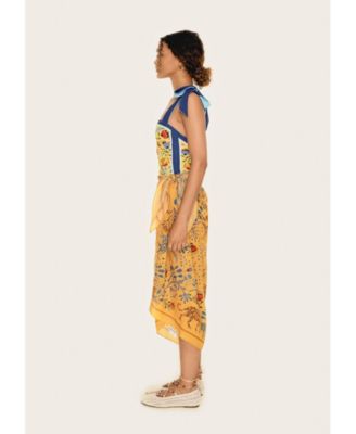 Beach Sarong Wrap - Amazon Rainforest Yellow