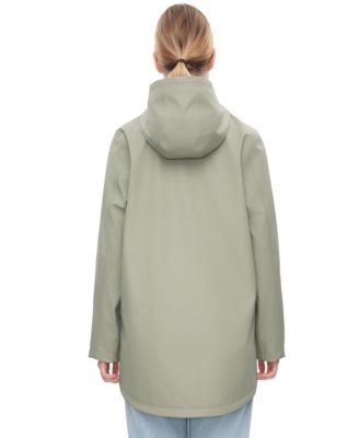 Women's Waterproof Rain Coat Rubberized Jacket