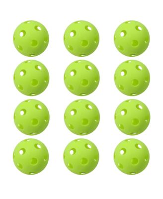 12-Pack Plastic Practice Baseballs, Training Baseballs for All Skill Levels. (Several Colors Available)