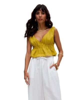 Women's Katty Deep-V Neck Blouse