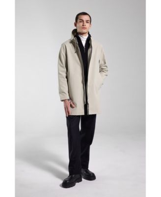 Men's Stockholm Lightweight Zip Matte Raincoat