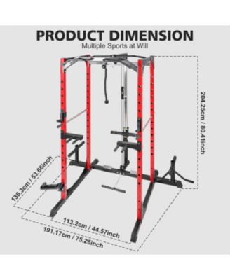 Power Cage with Cable Crossover & Attachments