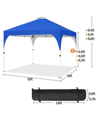 Portable 10x10 FT Pop Up Canopy Tent UPF 50