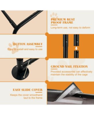 Dog Shade Shelter Portable Pet Tent Gray