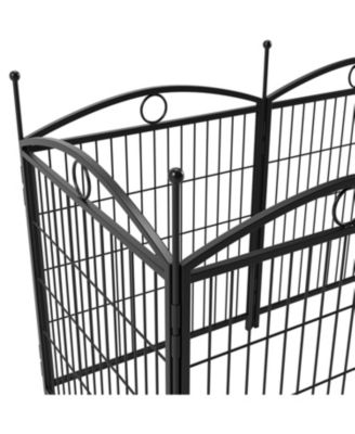 Dog Playpen 32-Inch 8-Panel Metal Pet Fence