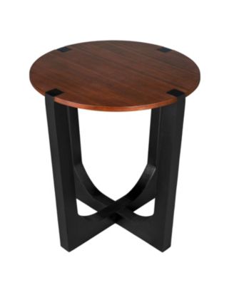 Acacia Wood Side Table - Modern Design & Easy Assembly