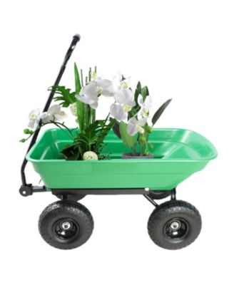Folding Garden Dump Cart with 300 lb Capacity