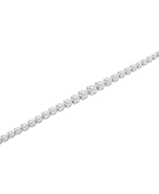 Diamond Graduated Tennis Bracelet (3 ct. t.w.) in 14k White Gold or 14k Yellow Gold, Exclusively at Macy's