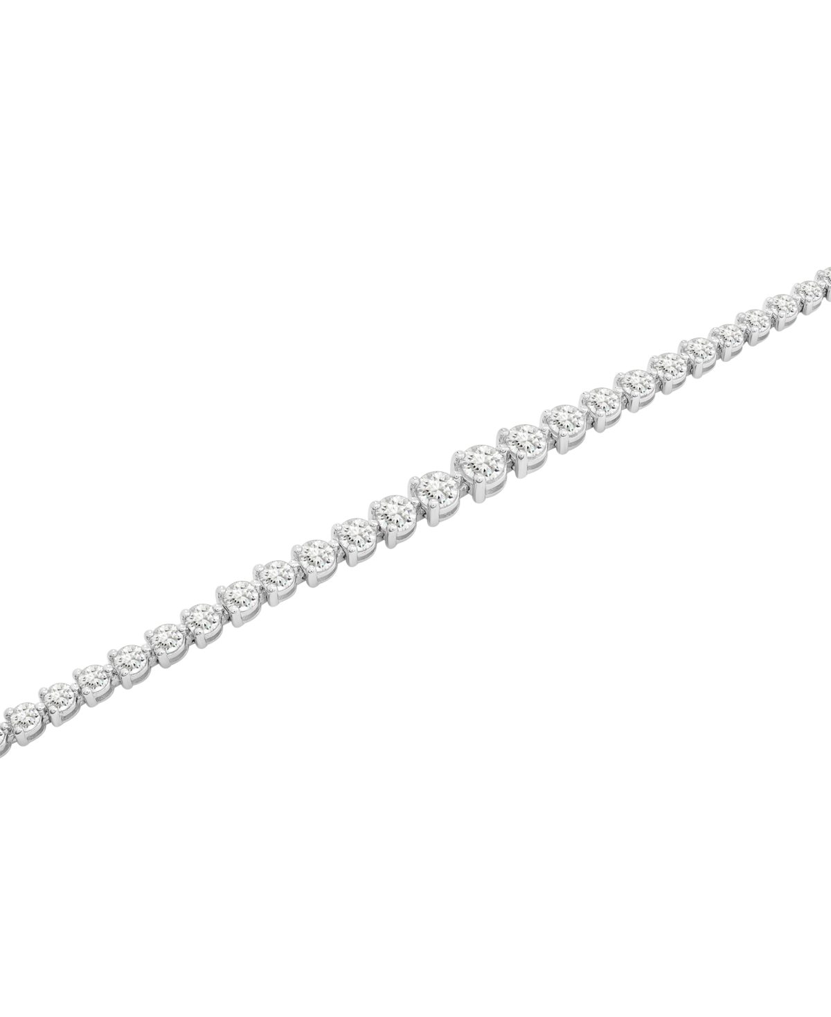 Wrapped In Love Diamond Graduated Tennis Bracelet (3 Ct. T.w.) In 14k White Gold, Exclusively At Macy's In Gold
