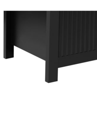 Wave-Pattern Sideboard Cabinet