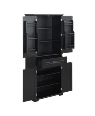 Bathroom Storage Cabinet with Doors & Drawer