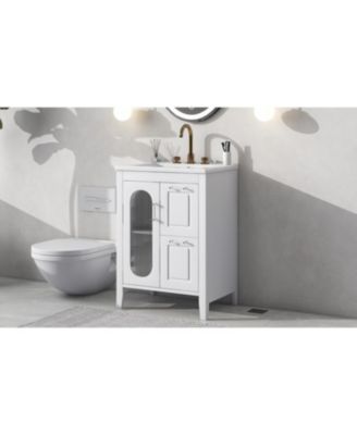 24" Bathroom Vanity with Sink & Drawers