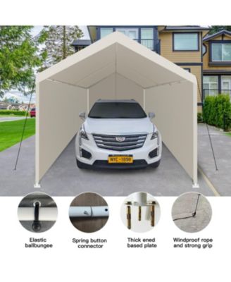 12x20 Heavy Duty Portable Carport - White
