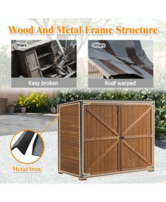 Outdoor Storage Cabinet - Brown