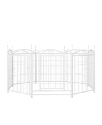 Dog Playpen 32-Inch 8-Panel Metal Pet Fence