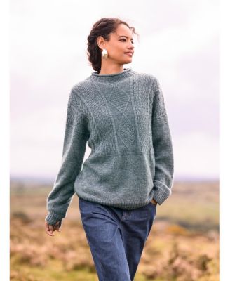 Women's British Wool Gansey Sweater
