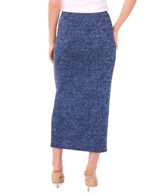 Women's Side-Slit Knit Skirt