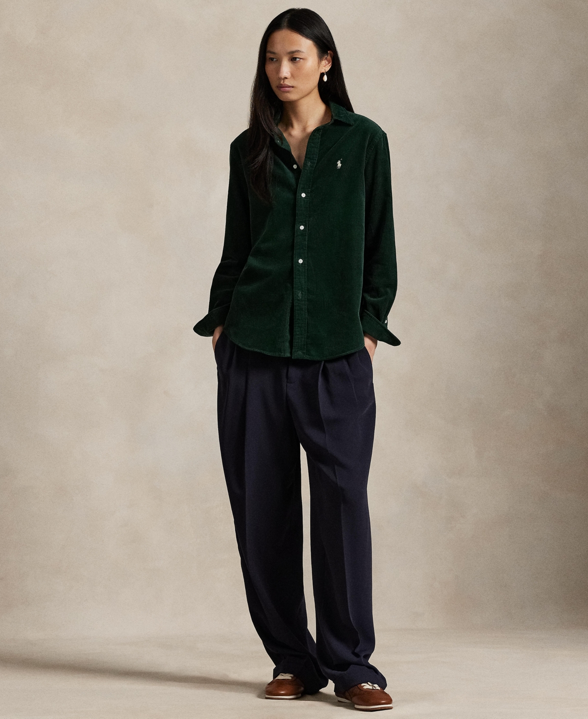 Polo Ralph Lauren Women's Classic-Fit Cotton Corduroy Shirt
