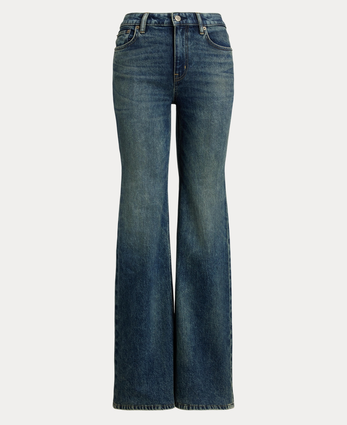 Ralph Lauren Women's High-rise Flare Jeans In Gray