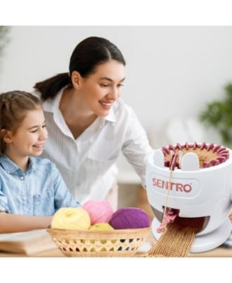 22-Needle Pink Knitting Machine | Easy DIY Scarves & Hats | Fast Beginner & Kid-Friendly Craft Kit