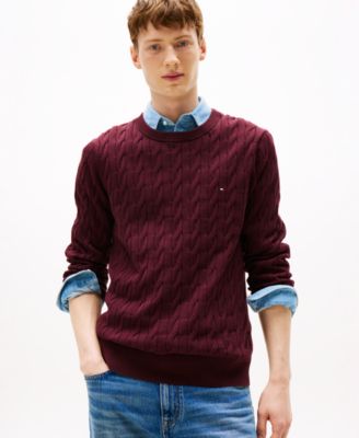 Men's Classic Cable Crewneck Sweater