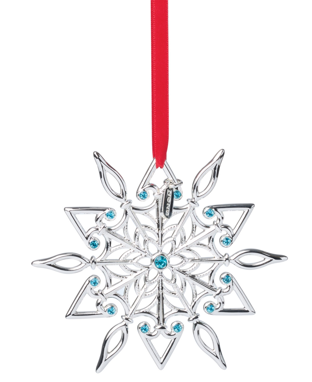 Lenox 2025 Snow Majesty Silverplate Ornament, 21st Edition In Silver