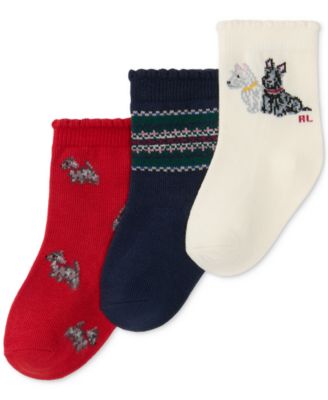 Polo Ralph Lauren - Baby 3-Pk. Scottie Dog Socks
