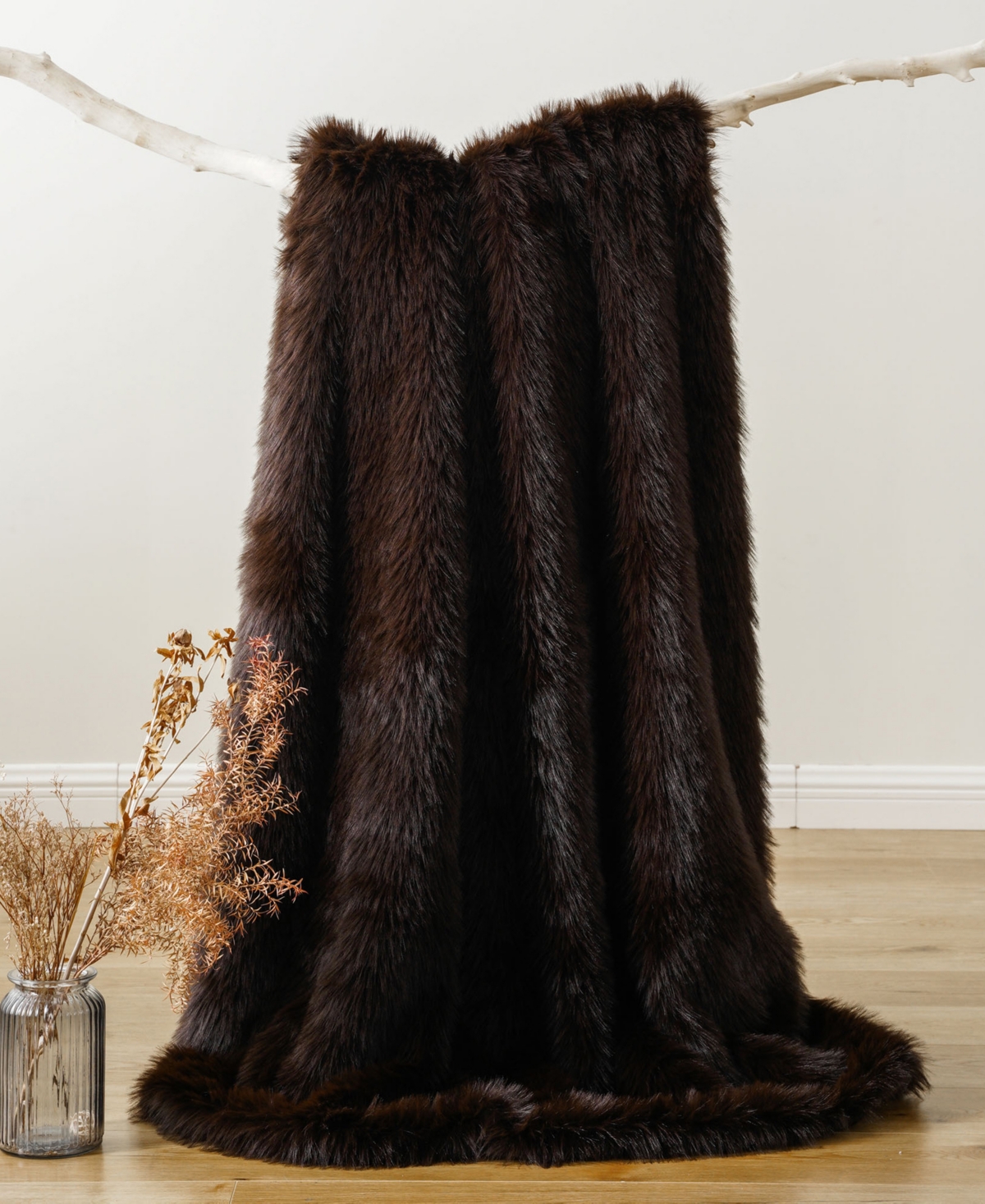 Battilo Lifestyle Faux Fur Throw, 60" x 80"