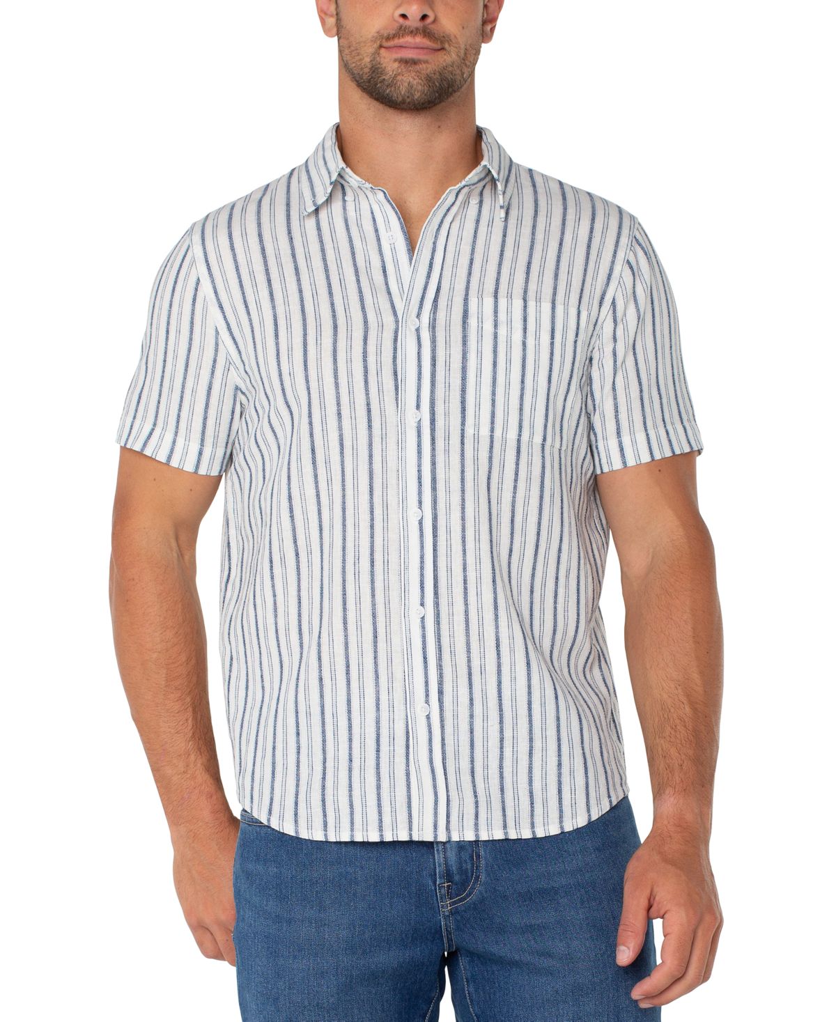 Мужская рубашка в полоску