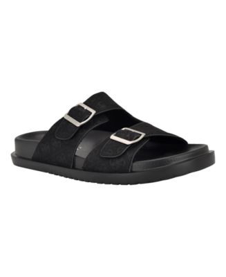 Guess GMVerone Mens Slide Sandals Black Double Buckle Logo Strap Size 9 M Amazon.com | Guess Men main image 4