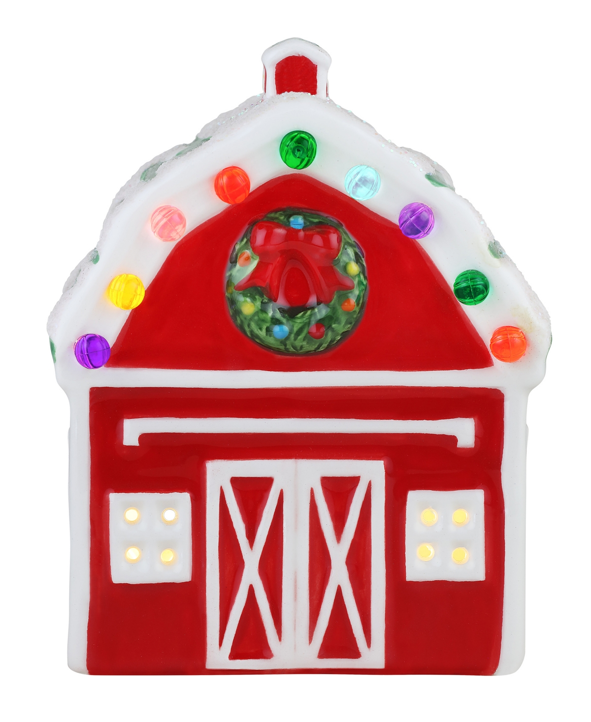 Mr. Christmas 4.5" Nostalgic Village Barn In Multi
