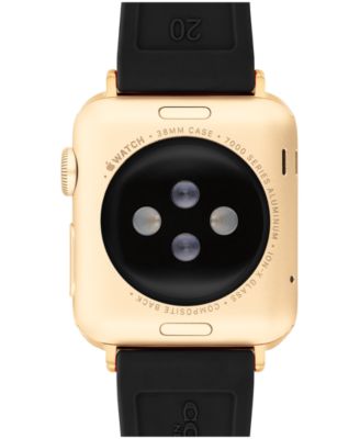 Women's Black Silicone Apple Watch Strap, 38mm, 40mm, 41mm