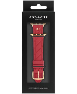 Women's Red Silicone Apple Watch Strap, 38mm, 40mm, 41mm