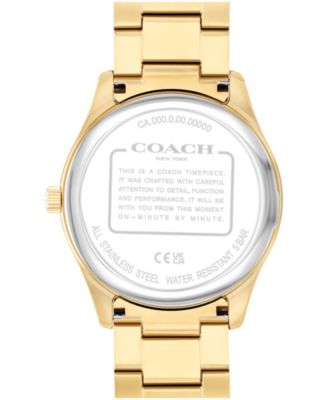 Men's Oliver Gold Tone Stainless Steel Bracelet Watch, 41mm